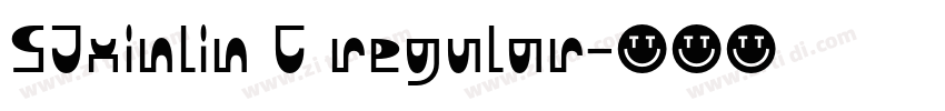 SJxinlin C regular字体转换 SJxinlin C regular字体转换